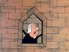 Screenshots from the 1961 Jay Ward Productions cartoon The Thirteen Helmets