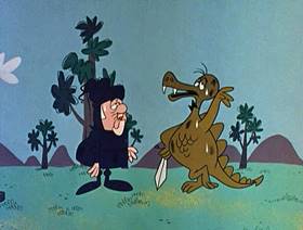 Screenshots from the 1961 Jay Ward Productions cartoon The Thirteen Helmets