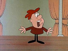Screenshots from the 1961 Jay Ward Productions cartoon The Prince and the Popper