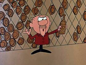 Screenshots from the 1961 Jay Ward Productions cartoon The Prince and the Popper