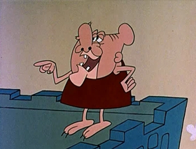 Screenshots from the 1961 Jay Ward Productions cartoon Booty and the Beast