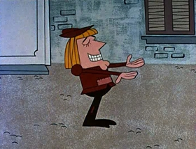 Screenshots from the 1961 Jay Ward Productions cartoon Booty and the Beast