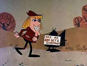 Screenshots from the 1961 Jay Ward Productions cartoon Booty and the Beast