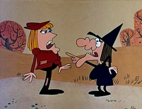 Screenshots from the 1961 Jay Ward Productions cartoon Booty and the Beast