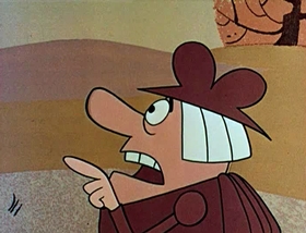 Screenshots from the 1961 Jay Ward Productions cartoon Booty and the Beast