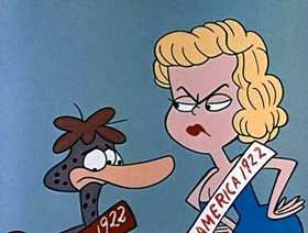 Screenshots from the 1961 Jay Ward Productions cartoon The Ugly Almond Duckling