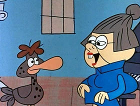 Screenshots from the 1961 Jay Ward Productions cartoon The Ugly Almond Duckling