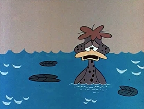 Screenshots from the 1961 Jay Ward Productions cartoon The Ugly Almond Duckling