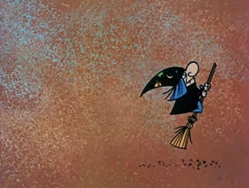 Screenshots from the 1961 Jay Ward Productions cartoon The Ugly Almond Duckling