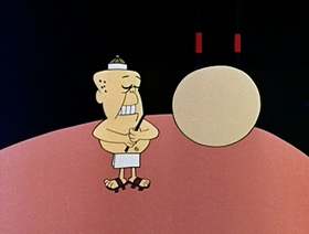 Screenshots from the 1961 Jay Ward Productions cartoon The Ugly Almond Duckling