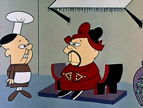 Screenshots from the 1961 Jay Ward Productions cartoon The Ugly Almond Duckling