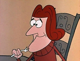 Screenshots from the 1961 Jay Ward Productions cartoon John Ogre