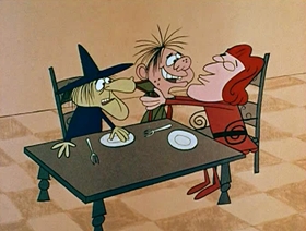Screenshots from the 1961 Jay Ward Productions cartoon John Ogre