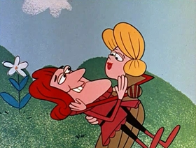 Screenshots from the 1961 Jay Ward Productions cartoon John Ogre