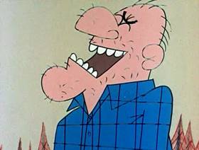 Screenshots from the 1961 Jay Ward Productions cartoon The Absent Minded King