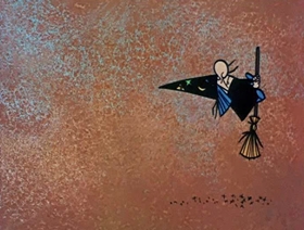 Screenshots from the 1961 Jay Ward Productions cartoon The Mysterious Castle