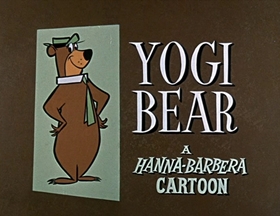 Screenshots from the 1961 Hanna-Barbera cartoon Booby Trapped Bear