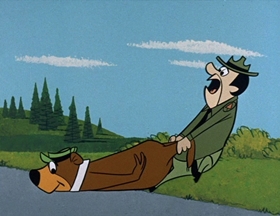 Screenshots from the 1961 Hanna-Barbera cartoon Do or Diet