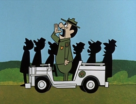 Screenshots from the 1961 Hanna-Barbera cartoon Do or Diet