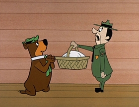 Screenshots from the 1961 Hanna-Barbera cartoon Do or Diet