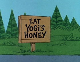 Screenshots from the 1961 Hanna-Barbera cartoon Bears and Bees