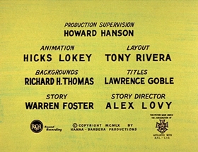 Screenshots from the 1961 Hanna-Barbera cartoon Bears and Bees