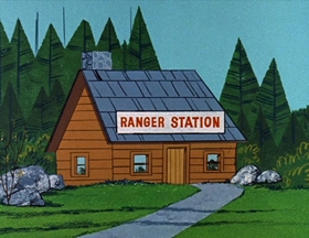 Screenshots from the 1961 Hanna-Barbera cartoon Bears and Bees