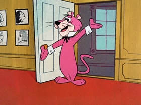 Screenshots from the 1961 Hanna-Barbera cartoon Paws for Applause