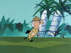 Screenshots from the 1961 Hanna-Barbera cartoon Paws for Applause