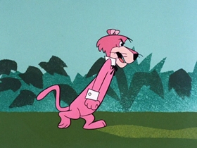 Screenshots from the 1961 Hanna-Barbera cartoon Paws for Applause