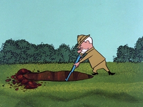 Screenshots from the 1961 Hanna-Barbera cartoon Paws for Applause