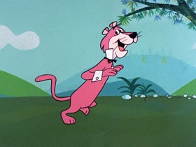 Screenshots from the 1961 Hanna-Barbera cartoon Paws for Applause