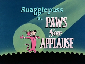 Screenshots from the 1961 Hanna-Barbera cartoon Paws for Applause