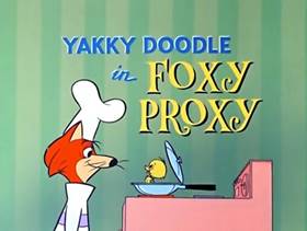 Screenshots from the 1961 Hanna-Barbera cartoon Foxy Proxy