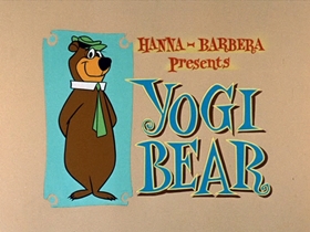 Screenshots from the 1961 Hanna-Barbera cartoon Missile Bound Yogi