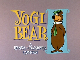Screenshots from the 1961 Hanna-Barbera cartoon Missile Bound Yogi