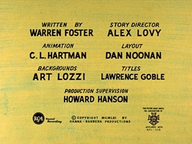 Screenshots from the 1961 Hanna-Barbera cartoon Missile Bound Yogi