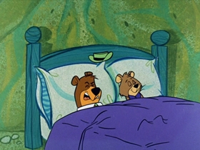 Screenshots from the 1961 Hanna-Barbera cartoon Loco Locomotive