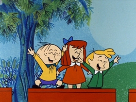 Screenshots from the 1961 Hanna-Barbera cartoon Loco Locomotive