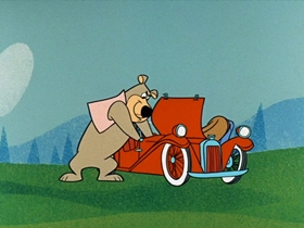 Screenshots from the 1961 Hanna-Barbera cartoon A Wooin