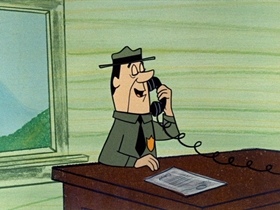 Screenshots from the 1961 Hanna-Barbera cartoon A Wooin