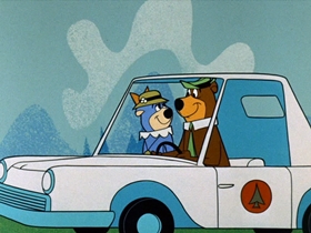 Screenshots from the 1961 Hanna-Barbera cartoon A Wooin