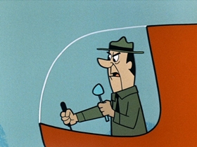 Screenshots from the 1961 Hanna-Barbera cartoon A Wooin