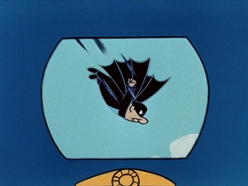Screenshots from the 1961 Hanna-Barbera cartoon Batty Bear