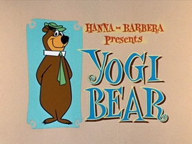 Screenshots from the 1961 Hanna-Barbera cartoon Batty Bear