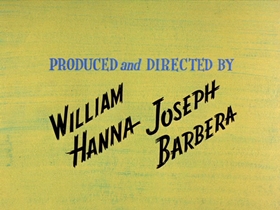 Screenshots from the 1961 Hanna-Barbera cartoon Threadbare Bear