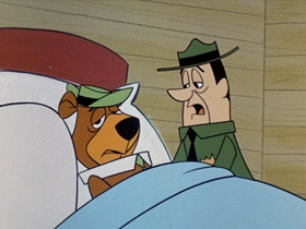 Screenshots from the 1961 Hanna-Barbera cartoon Ice Box Raider