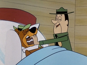 Screenshots from the 1961 Hanna-Barbera cartoon Ice Box Raider