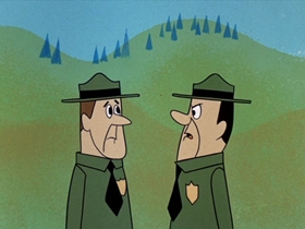 Screenshots from the 1961 Hanna-Barbera cartoon Ice Box Raider