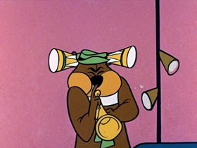 Screenshots from the 1961 Hanna-Barbera cartoon Yogi